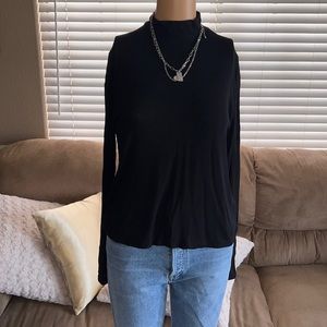 Like New Black Splendid Long Sleeve Turtleneck